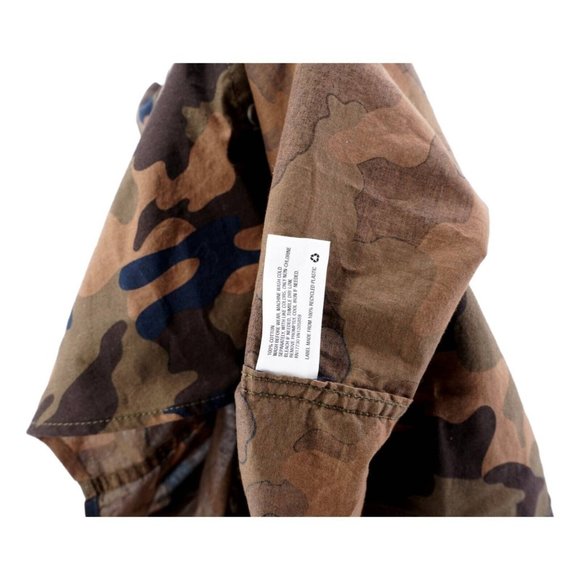 Cat & Jack Boys Button Up Shirt Camouflage Pocket Cotton XXL (18) New - Picture 3 of 4